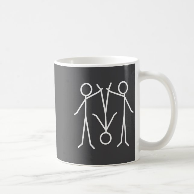 Funny Stick Figure  Coffee Mug (Right)