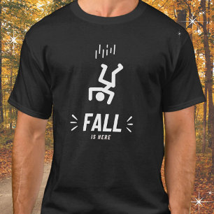 Funny Stick Figure People Fall is Here T-Shirt
