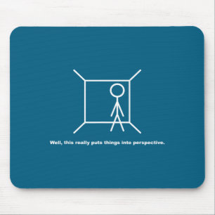 Funny Stick Figure Pun Novelty Sarcastic Cool Dad Mouse Pad