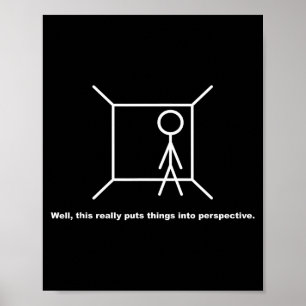 Funny Stick Figure Pun Novelty Sarcastic Cool Dad Poster