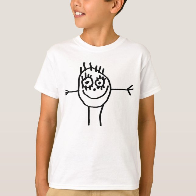 Funny Stick Figure T-Shirt (Front)