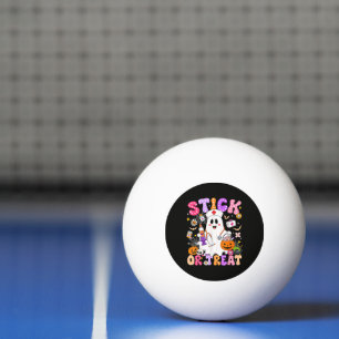 Funny Stick Or Treat Cute Nurse Ghost Halloween Ping Pong Ball