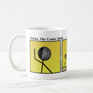 Funny Stickman Fencing Match Mug
