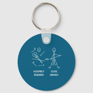 Funny Stickman Guitarist Embly  Key Ring