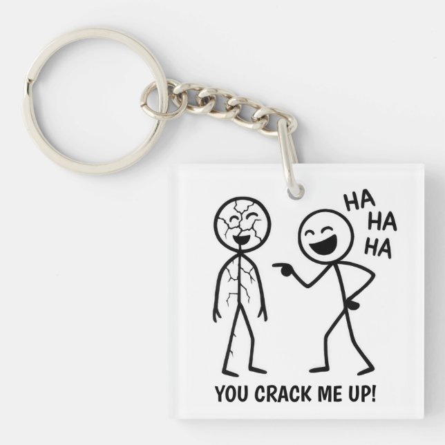 Funny Stickman Key Ring (Front)