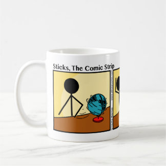 Funny Stickman Spin The Globe Mug