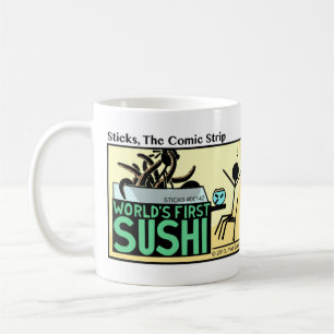 Funny Stickman World's First Sushi Mug