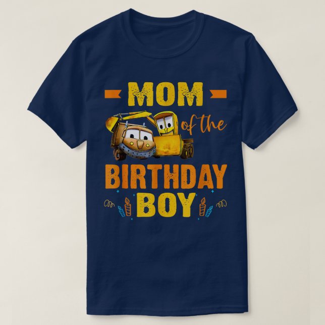 Funny Stinky Dirty Being Mum Of The Birthday Boy  T-Shirt (Design Front)