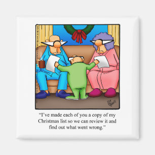 Funny Stocking Stuffer Christmas Humour Magnet