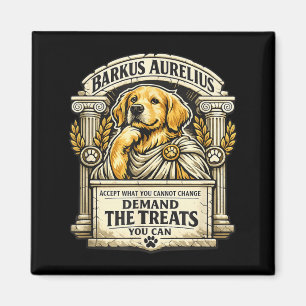 Funny Stoic Philosopher Dog Lover Humour Magnet