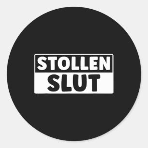 Funny Stollen Christmas Xmas Stollen Lover Classic Round Sticker