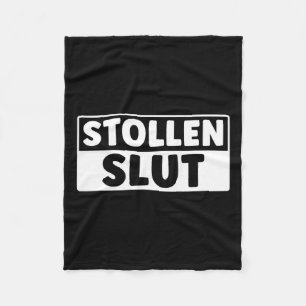 Funny Stollen Christmas Xmas Stollen Lover Fleece Blanket