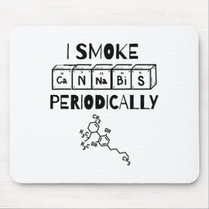 Funny Stoner Day Periodic Table Science Thc  Mouse Pad