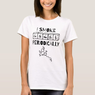 Funny Stoner Day Periodic Table Science Thc  T-Shirt
