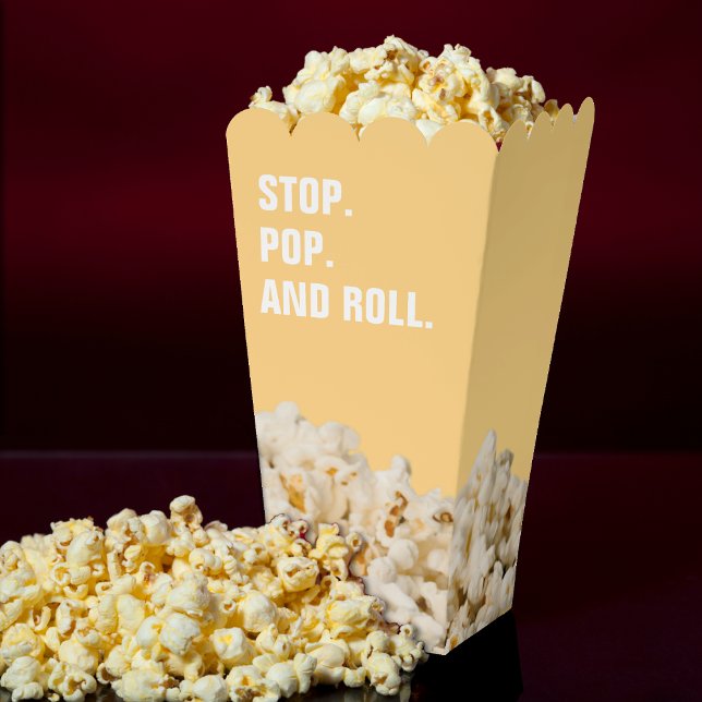 Funny Stop Pop & Roll Yellow Favour Box (Funny Stop Pop & Roll Yellow Favor Boxes
)