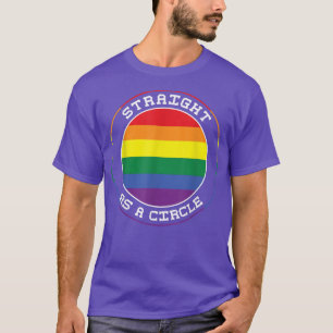 Funny Straight Circle Gay Pride LGBTQ LGBT Pride M T-Shirt