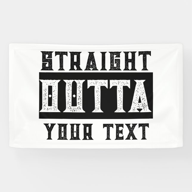 Funny 'Straight Outta Your Text' Banner (Horizontal)
