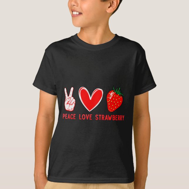Funny Strawberry Art For Men Women Fruit Strawberr T-Shirt (Front)