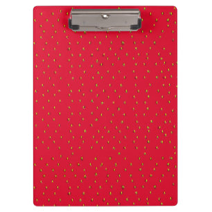 Funny strawberry background red clipboard