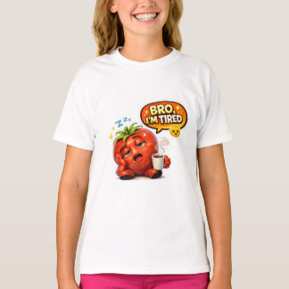 Funny Strawberry "Bro I'm Tired" Graphic Tee