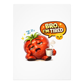 Funny Strawberry "Bro I'm Tired" Graphic Tee Photo Print