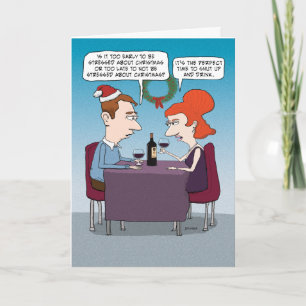 Funny Stressed About Christmas Holiday Card