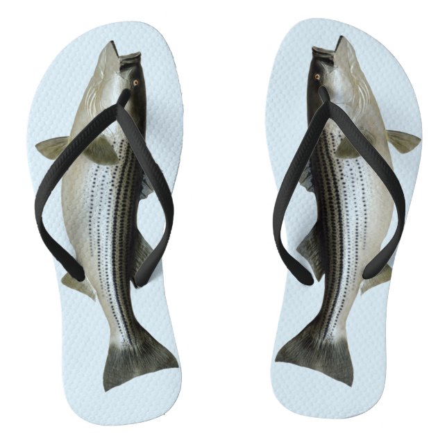 Funny Striped Bass for the Fisher Thongs (Footbed)