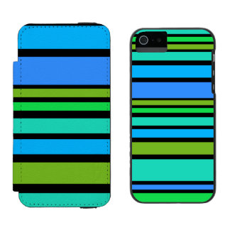 Funny Stripes coloured II + your background colour Incipio Watson™ iPhone 5 Wallet Case