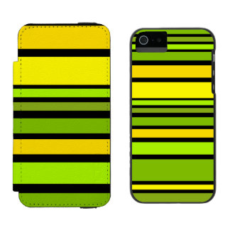 Funny Stripes coloured V + your background colour Incipio Watson™ iPhone 5 Wallet Case