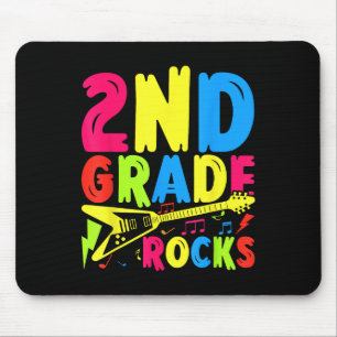 Funny Student And Teachers Back To School 2nd Grad Mouse Pad