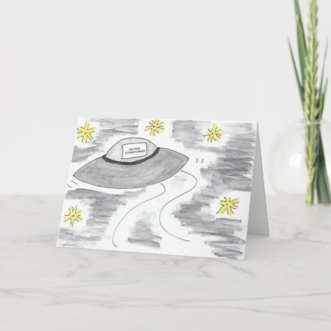 Funny Student Driver Birthday Card (Front)