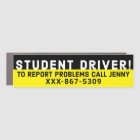 Funny Student Driver CALL JENNY 867-5309