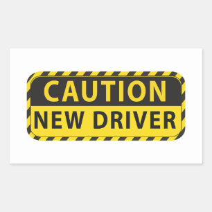  funny student driver - please be patient student  rectangular sticker