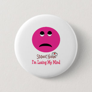 Funny Student Nurse Face Gifts 6 Cm Round Badge