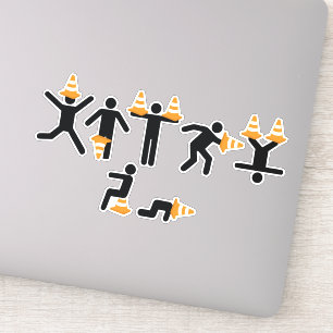 Funny Student Traffic Cones Graduation Party