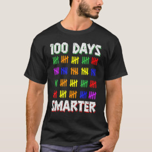 Funny Students Kids 100 Days Smarter 100 Days Of S T-Shirt
