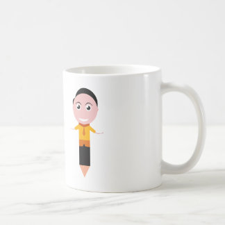 Funny Study Buddy - Pencil Character Design Coffee Mug