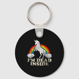 Funny Stuff - Unicorn I'm Dead Inside Sarcastic De Key Ring
