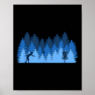 Funny Stupid Tree, Disc Golf Gift Idea Poster