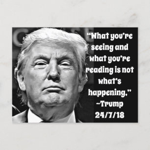 Funny Stupid Trump Quotes Memorabilia Postcard