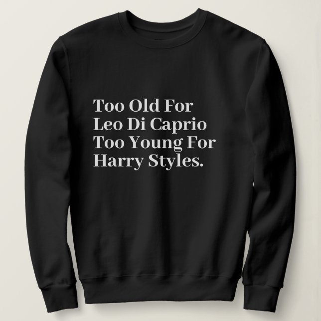 Funny Stylish Cute Custom Minimal Monogram Black  Sweatshirt (Design Front)