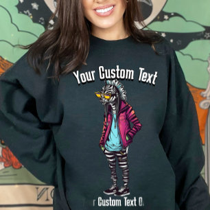 Funny Stylish Zebra Animal Fashion Sweatshirt