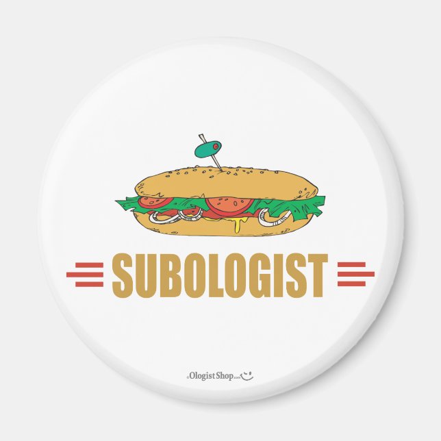 Funny Submarine Sandwich Magnet (Front)