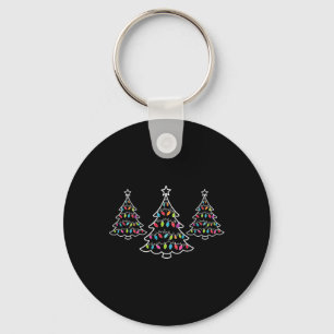 Funny Subtle Anti Trump Christmas Tree Key Ring
