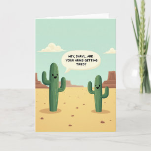 Funny Succulent Birthday Card