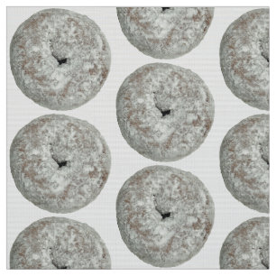 Funny sugar doughnut fabric