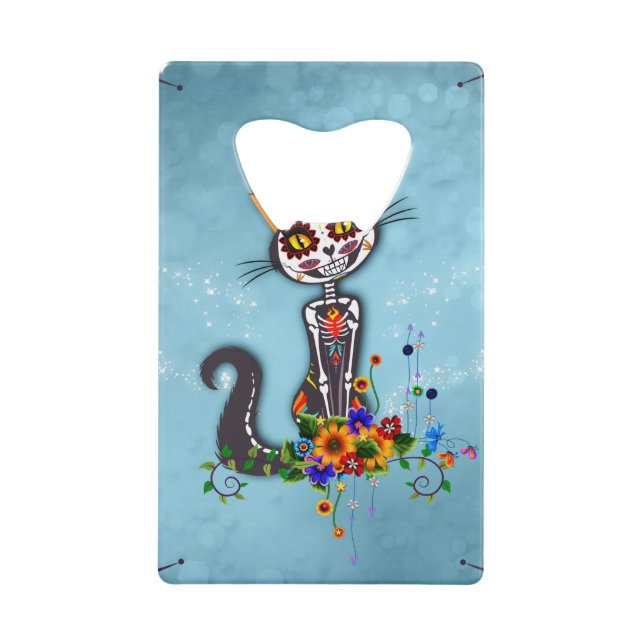 Funny sugar skeleton cat (Front)