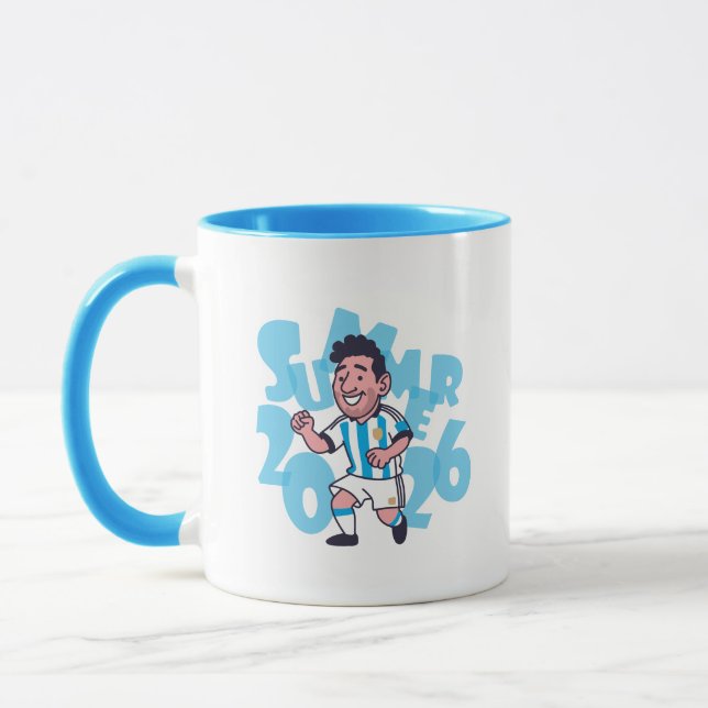 Funny Summer 2026 Soccer Player Mug (Left)