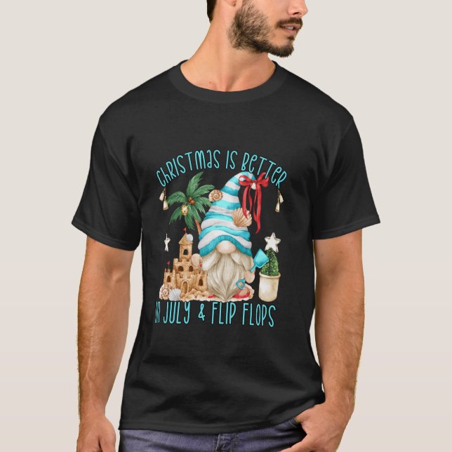 Funny Summer Beach Gnome For Women Men Christmas I T-Shirt (Front)