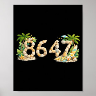 Funny Summer Beach Seashells Sea Shells 1 Poster